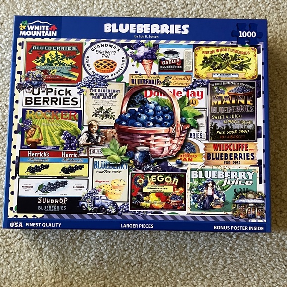 White Mountain Blueberries Puzzle - Picture 1 of 6